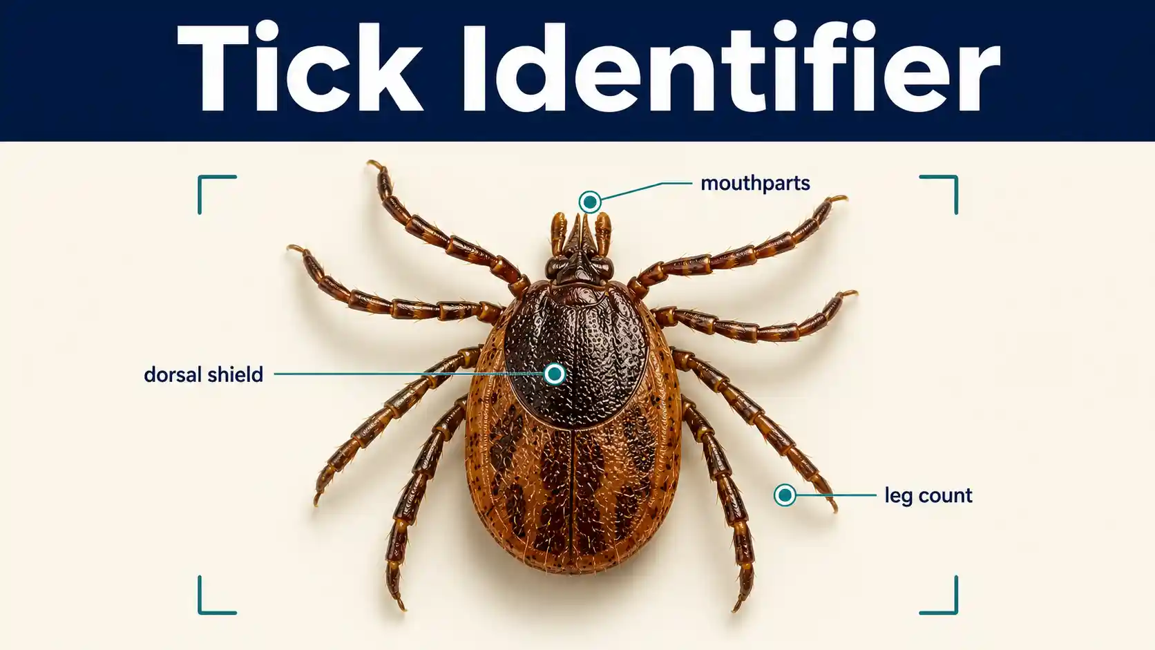 AI Bed Bug Identifier examining one bed bug with simple body-shape and lookalike markers